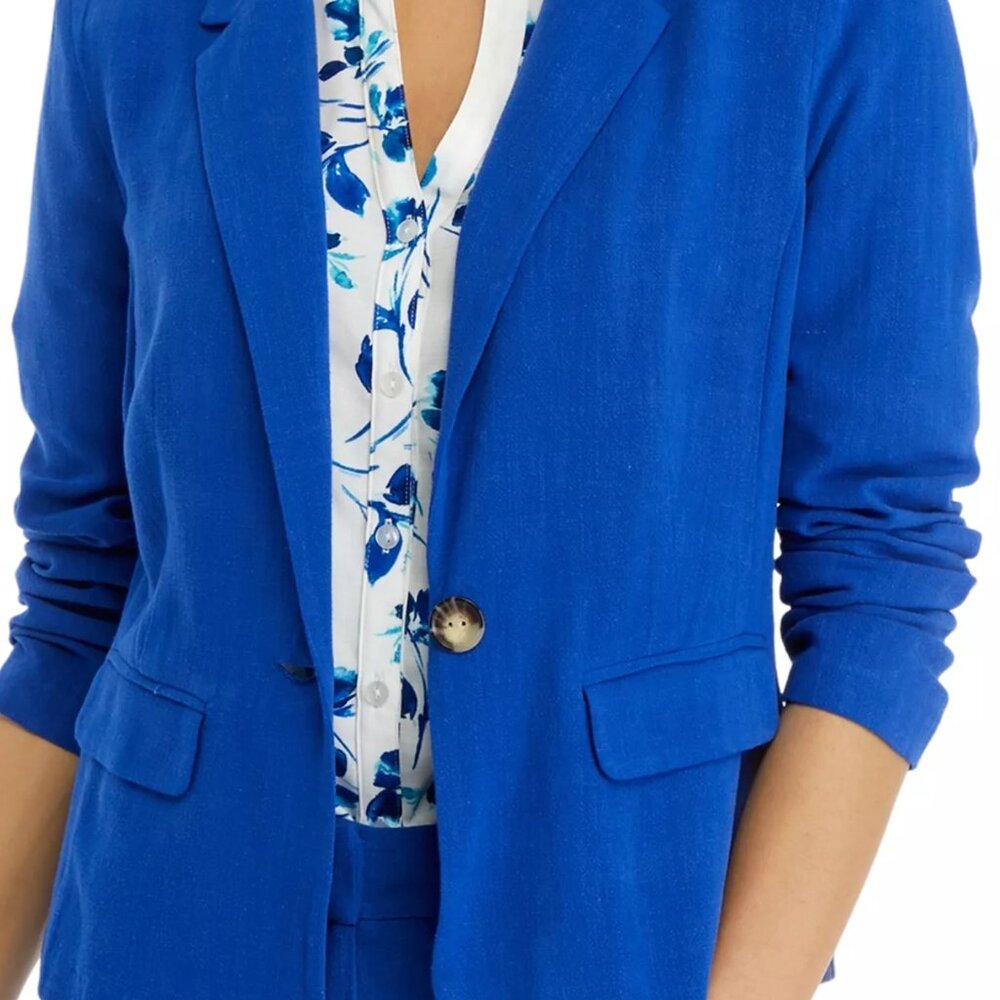 Juniors' Linen Jacket